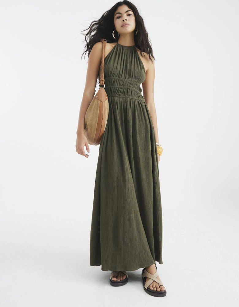 Halter Neck Maxi Dress