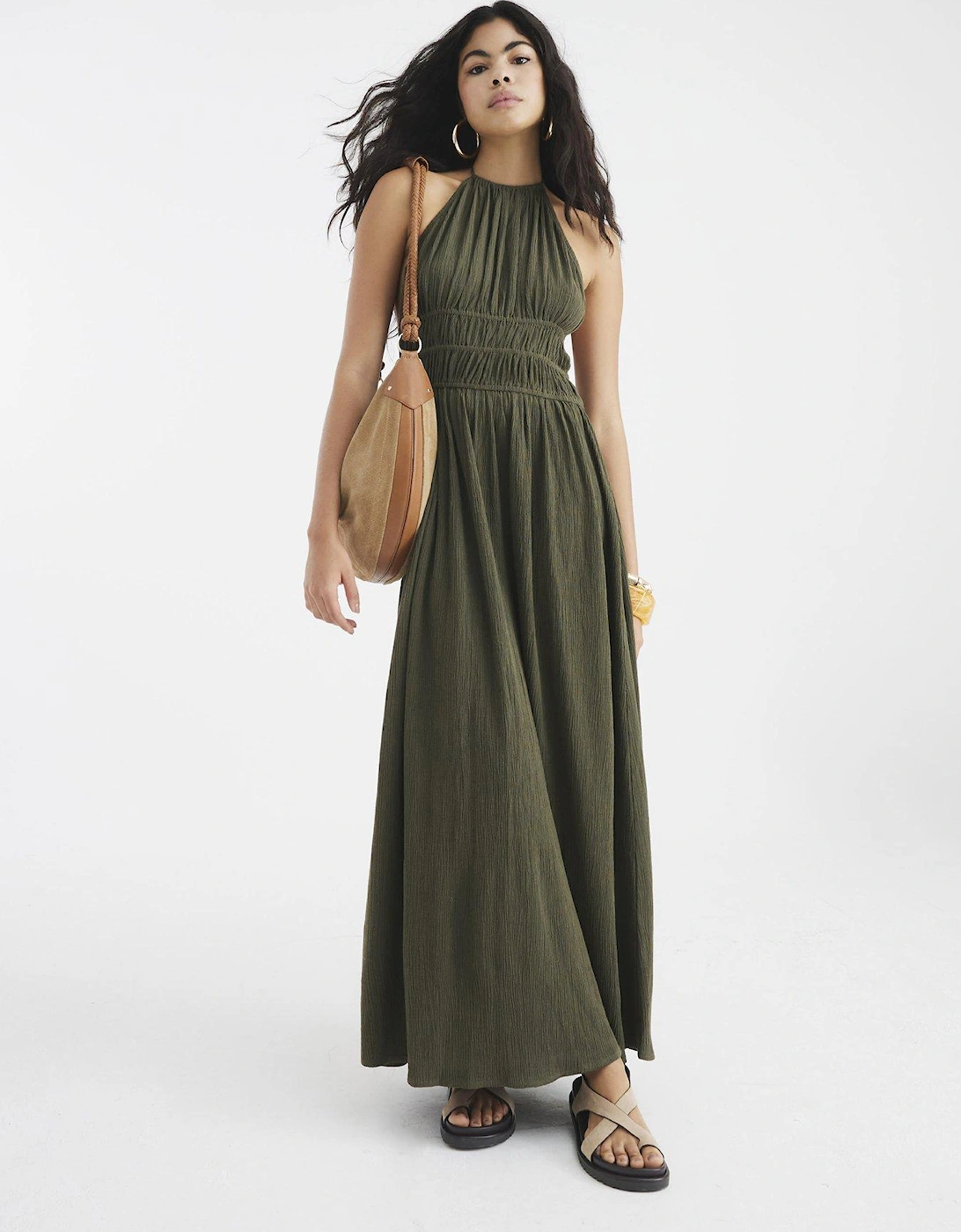 Halter Neck Maxi Dress, 2 of 1