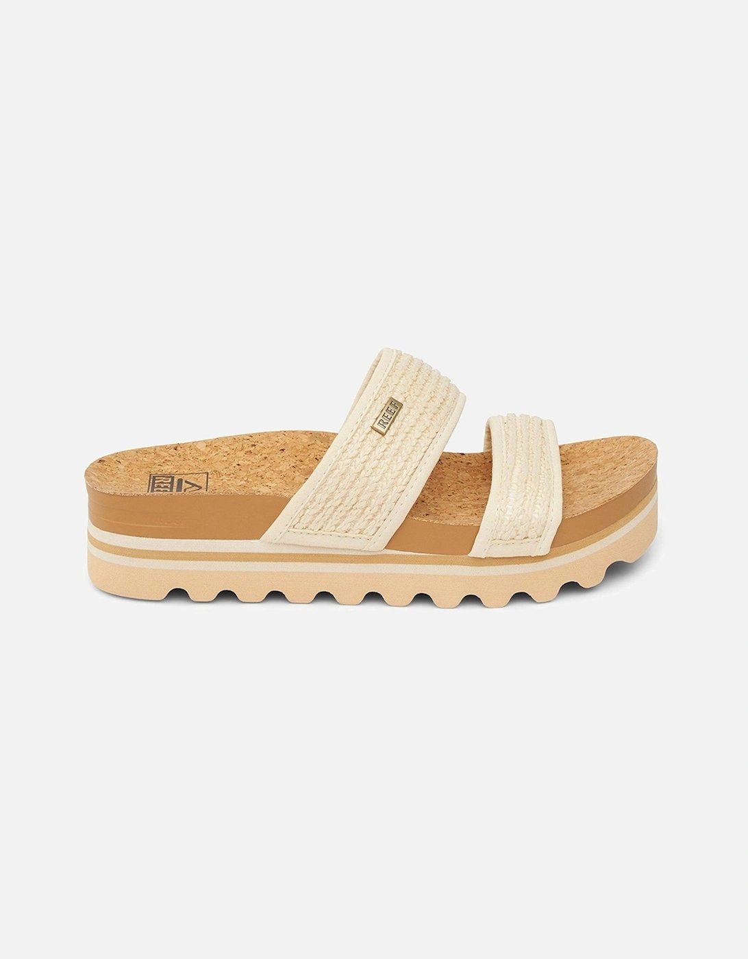 Cushion Vista Flatform Double Strap Sandal - White, 2 of 1