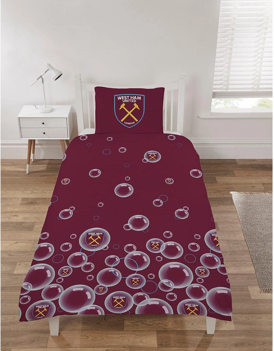 West Ham Forever Blowing Bubbles Rotary Duvet, 2 of 1