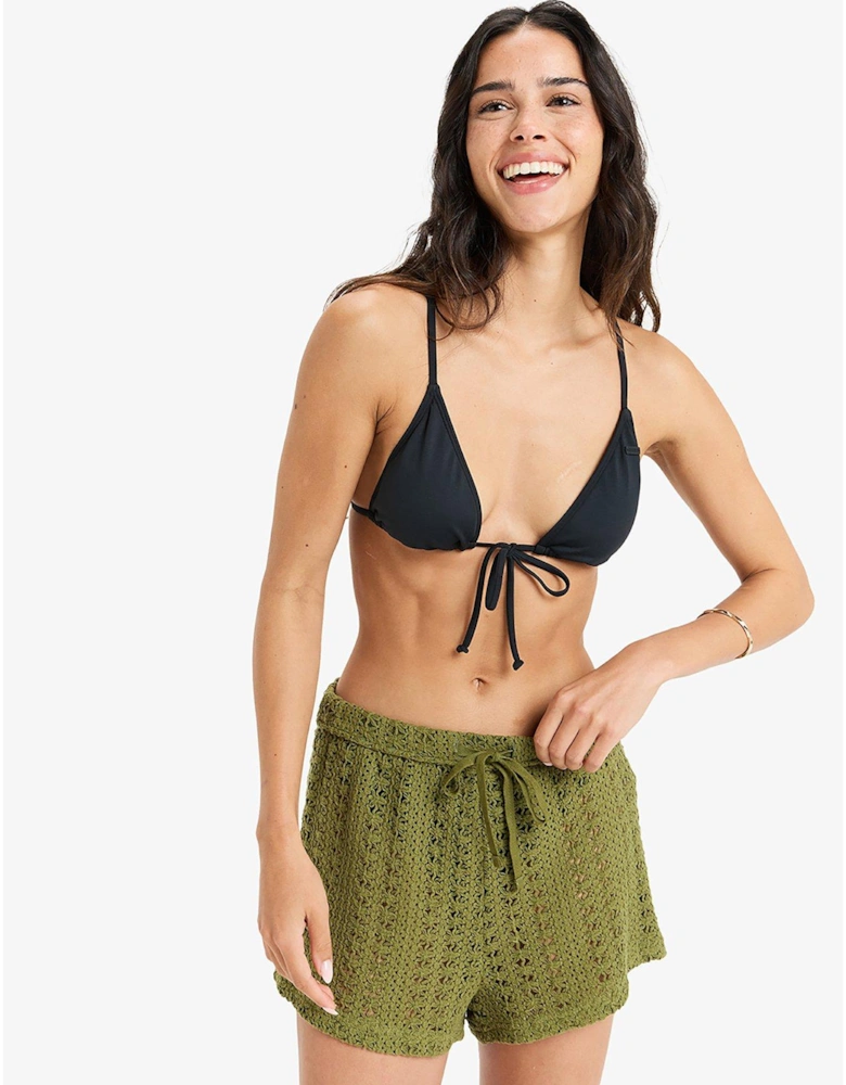 Womens Sunnies On Short Swim Coverup - Green