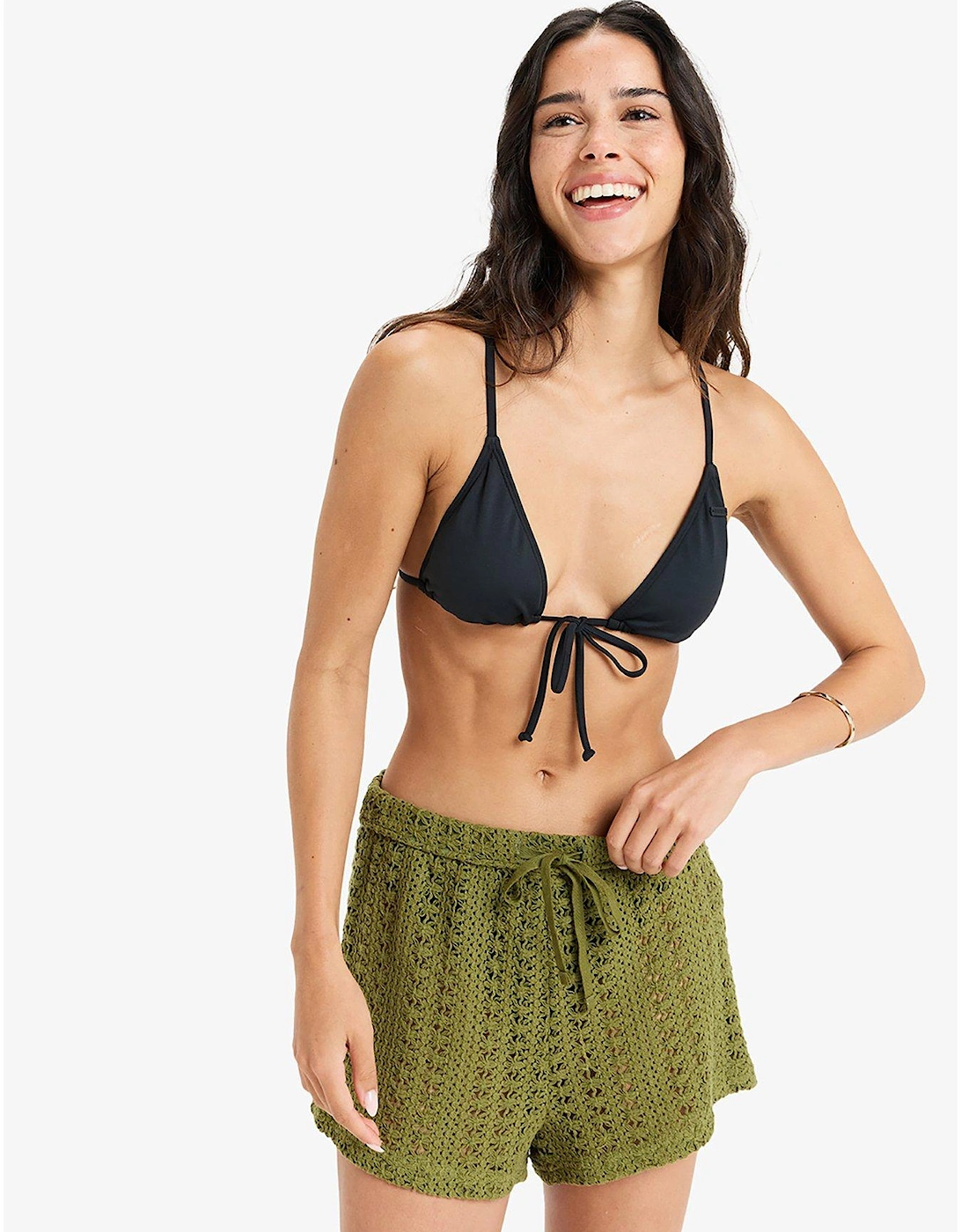 Womens Sunnies On Short Swim Coverup - Green, 2 of 1