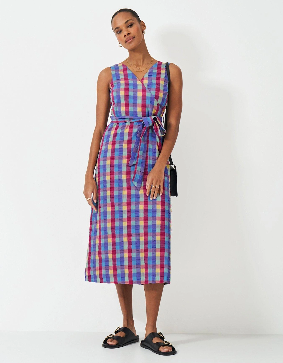 Jenny Cotton Wrap-Front Dress - Pink, 2 of 1