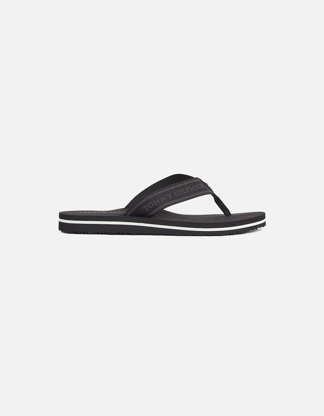 Logo Webbing Flip Flop - Black, 2 of 1
