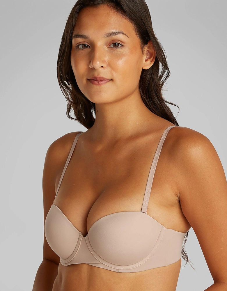 Perfectly Fit Push Up Strapless Bra - Beige