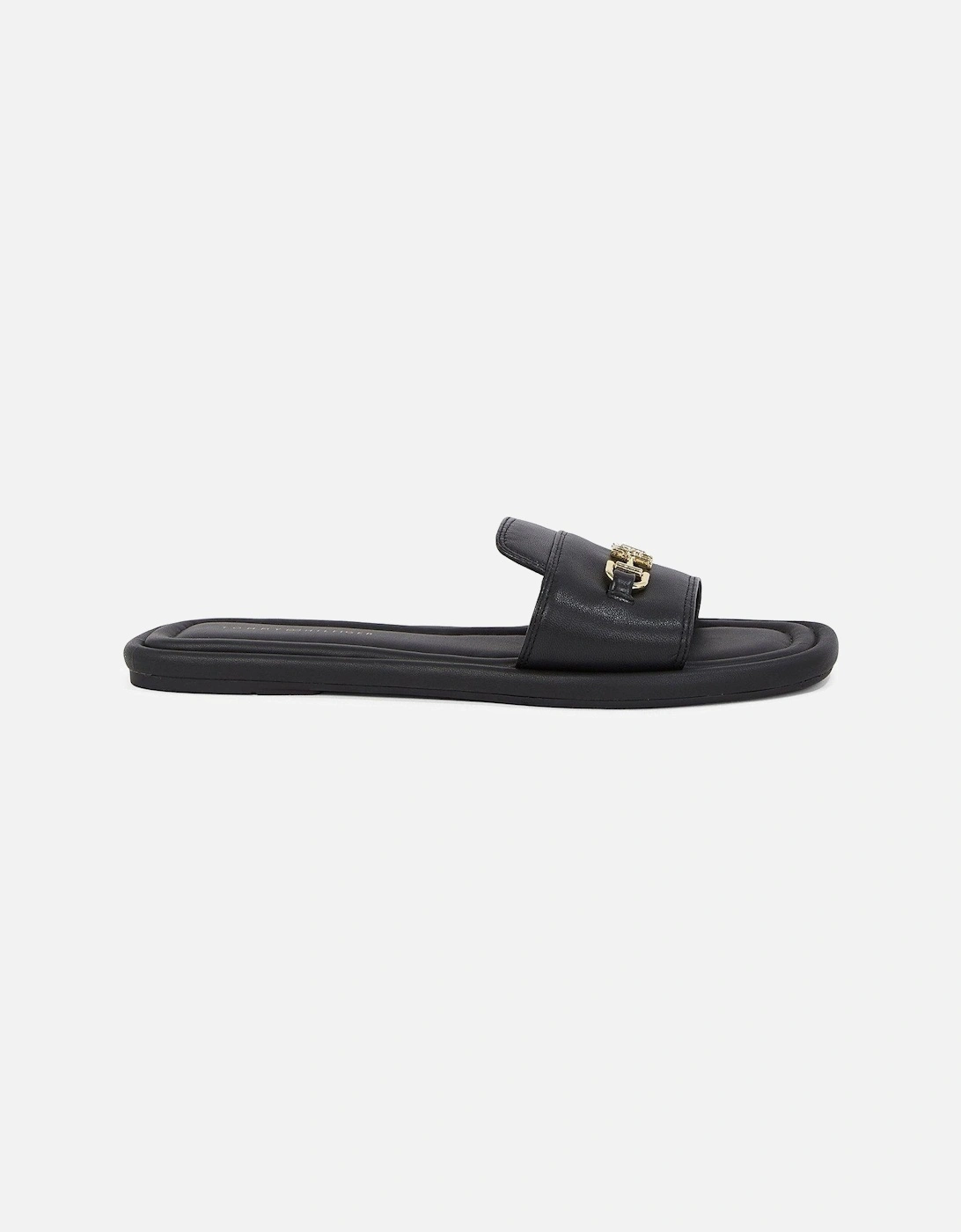 Leather Horsebit Mule Sandals - Black, 2 of 1