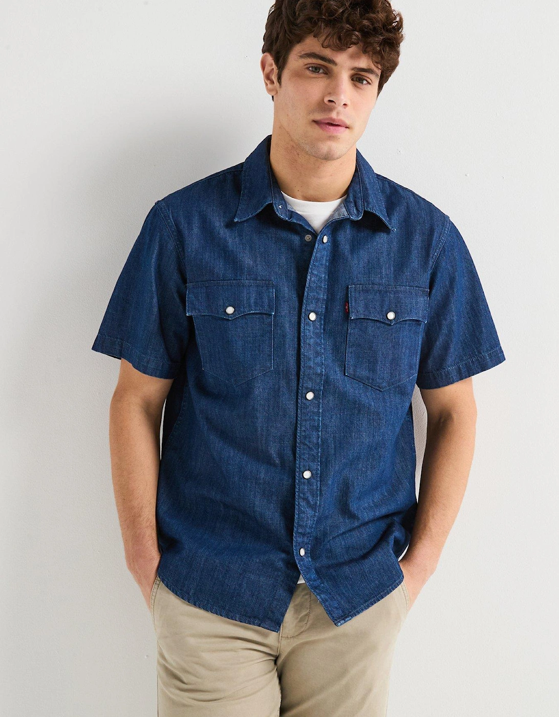 Relaxed Fit Short Sleeve Shirt - Blue, 2 of 1