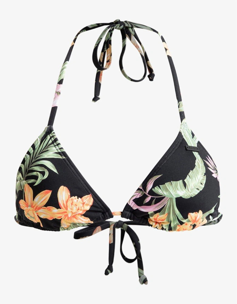 Womens Beach Classics Tiki Triangle Separate Top Swimsuit - Black