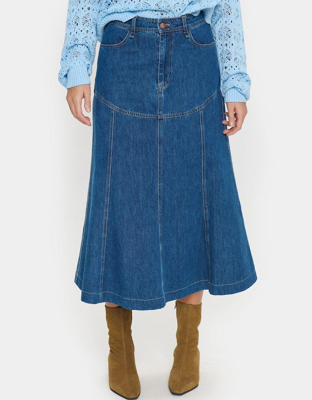 Joann Denim Skirt - Blue, 2 of 1