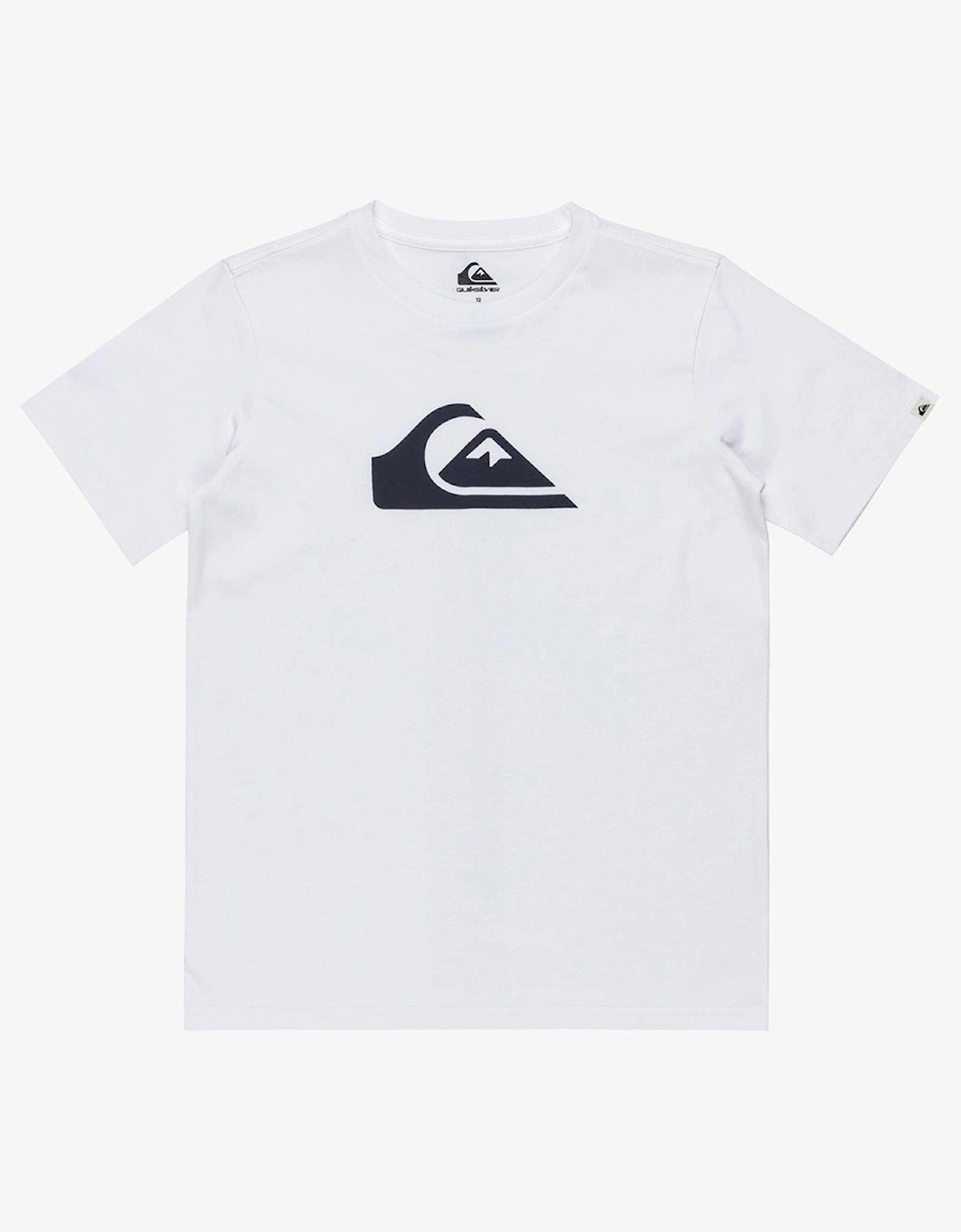 Boys Everyday Comp Logo Short Sleeve T-Shirt - White, 2 of 1