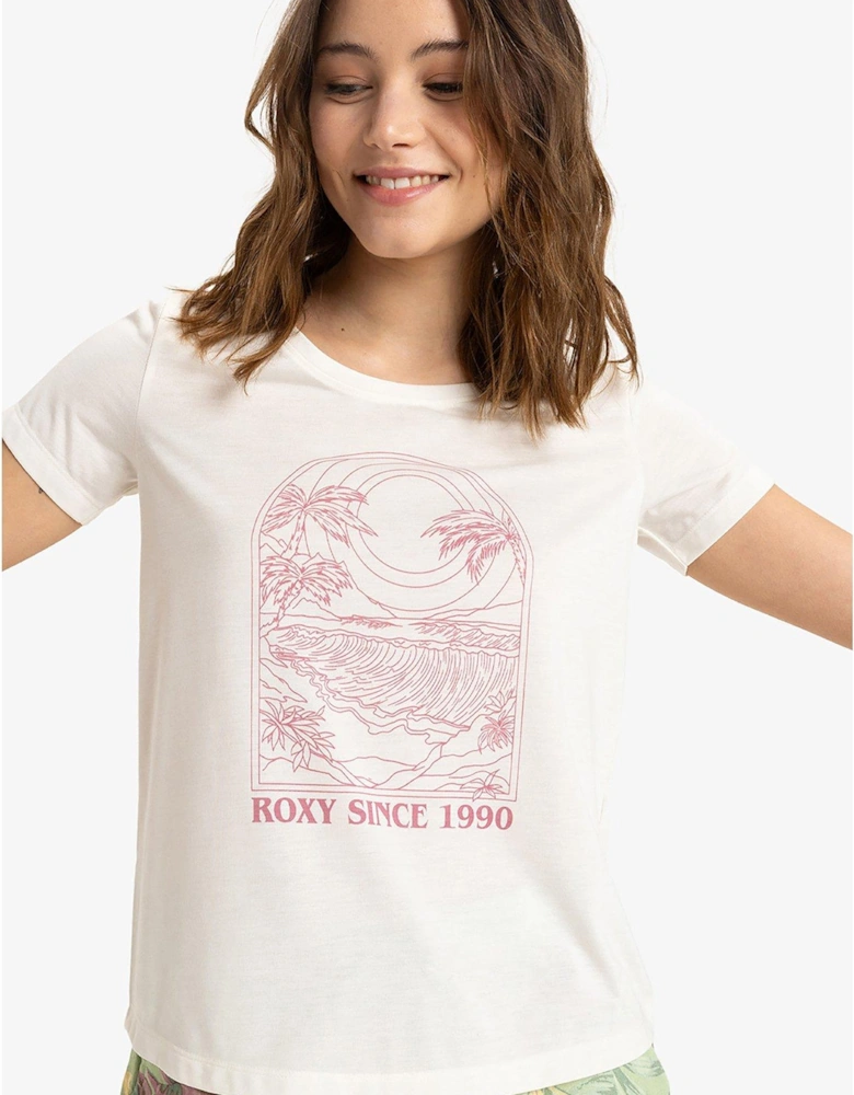 Womens Surfclassic Short Sleeve Top - White