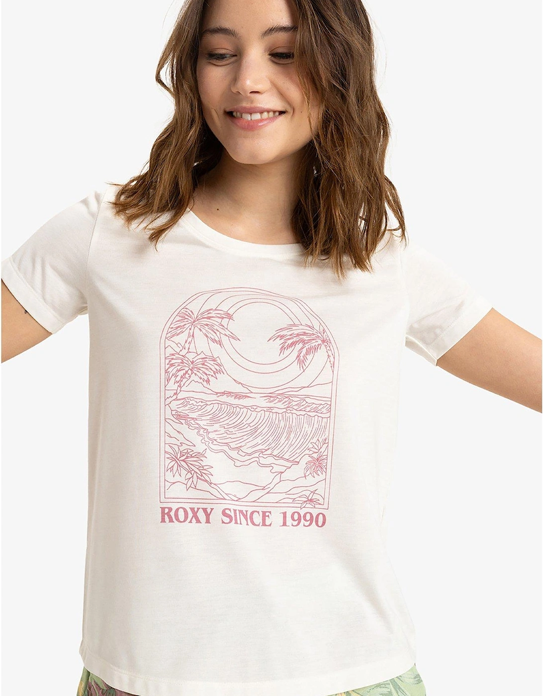 Womens Surfclassic Short Sleeve Top - White, 2 of 1