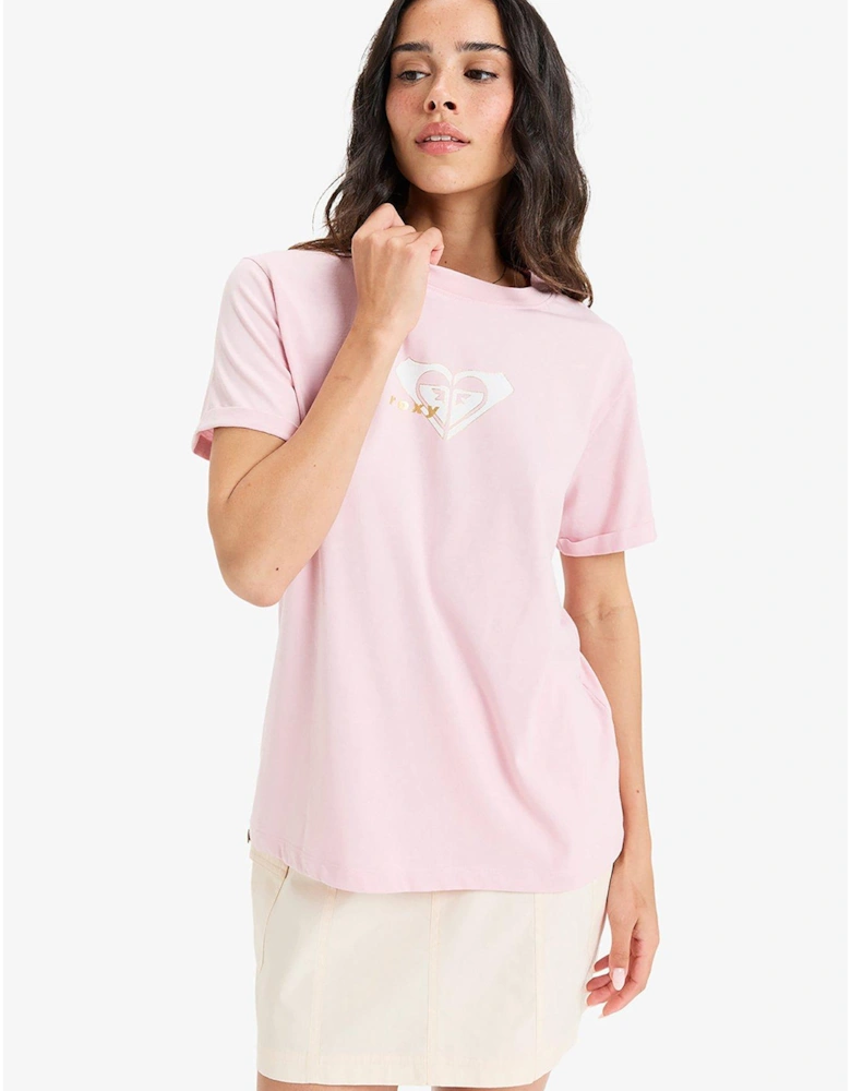 Womens Oceanregular Corpo Short Sleeve Top - Pink