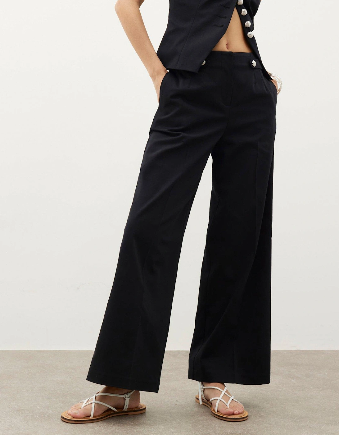 Clean Wide Trouser - Black, 2 of 1