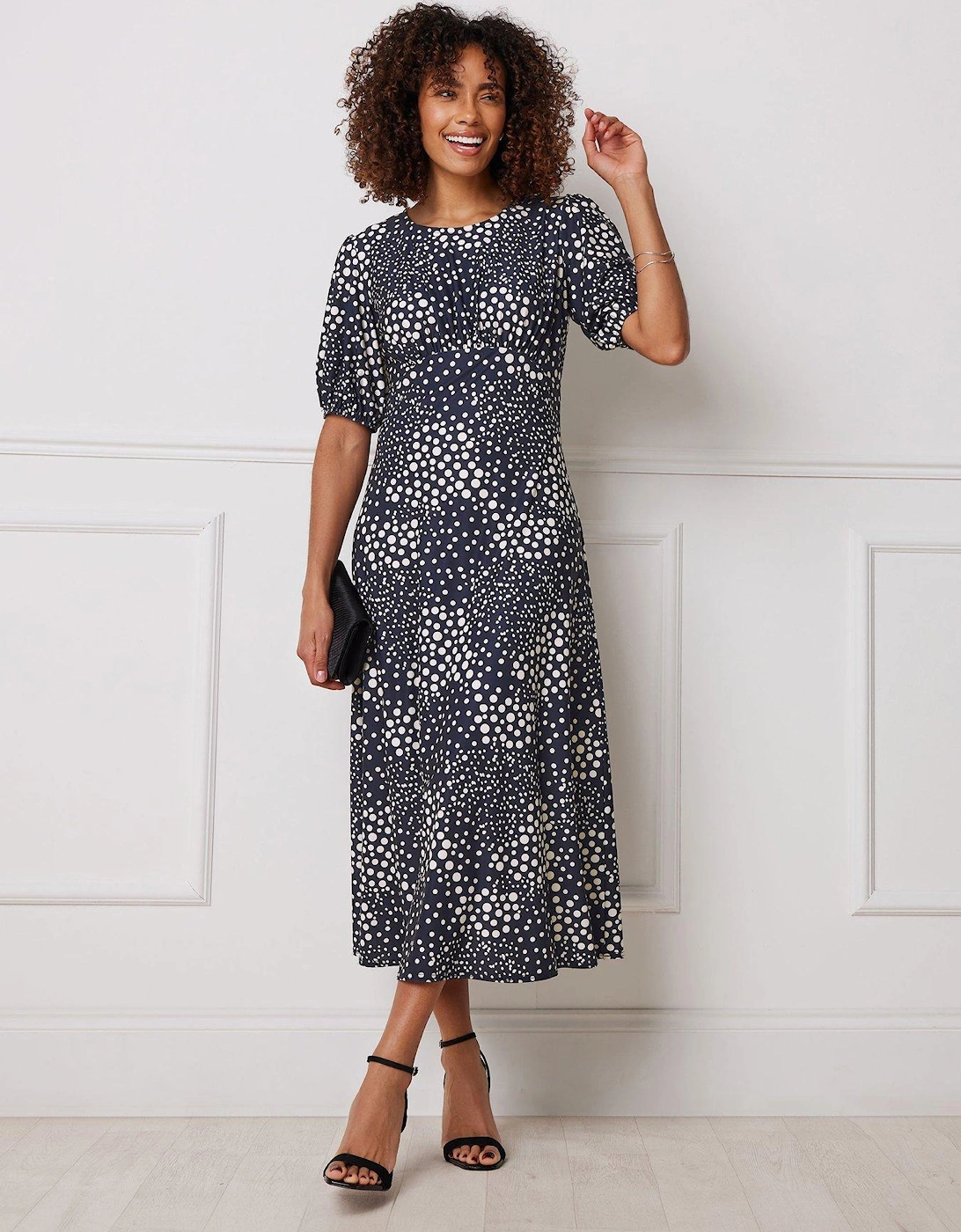 Spot Print Midi Dress, 2 of 1