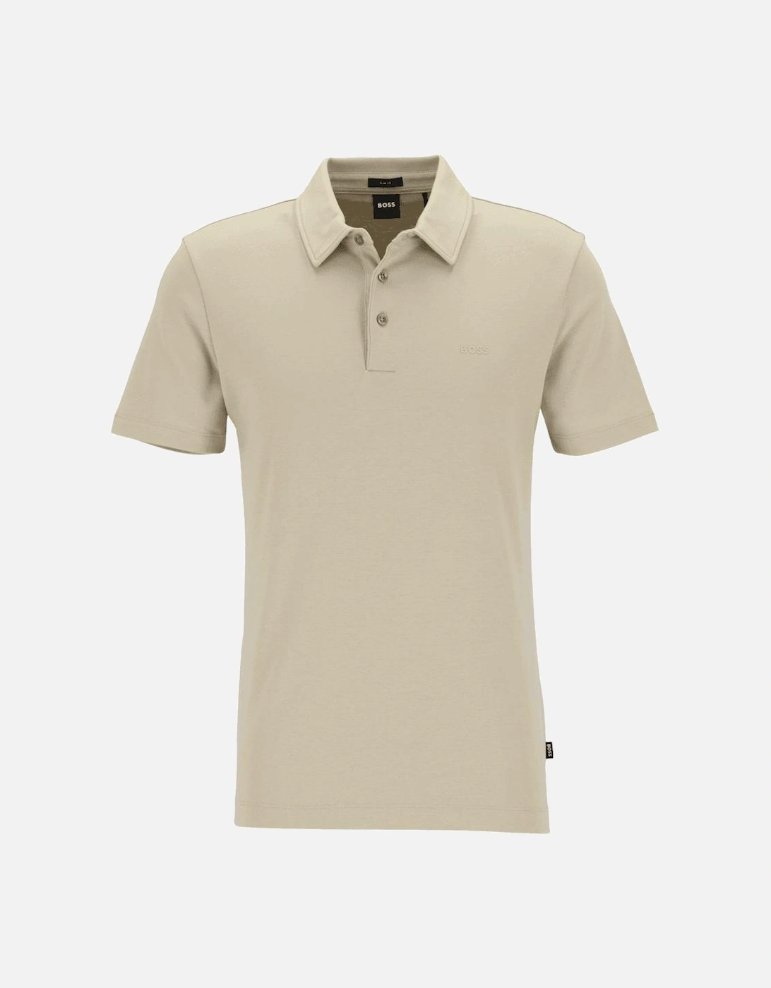 Palosh Cotton Rubberised Logo Beige Polo Shirt, 3 of 2