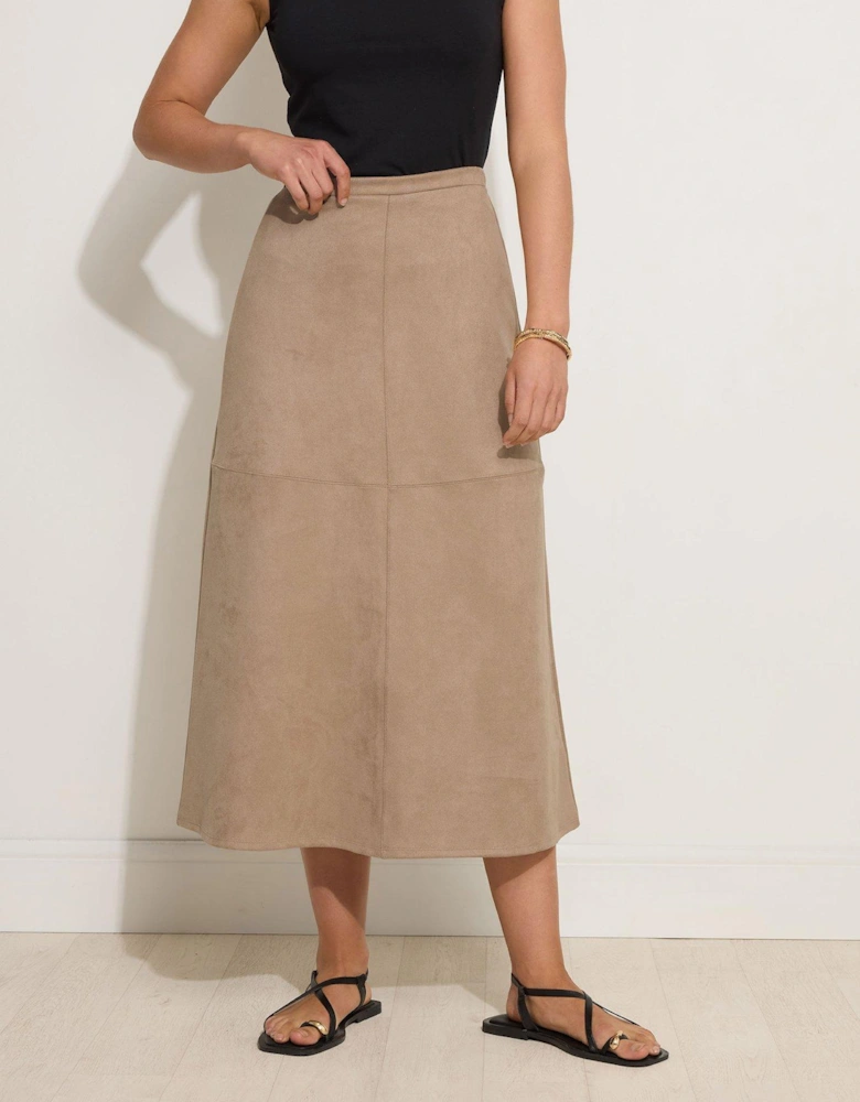 Tall Suedette Aline Skirt