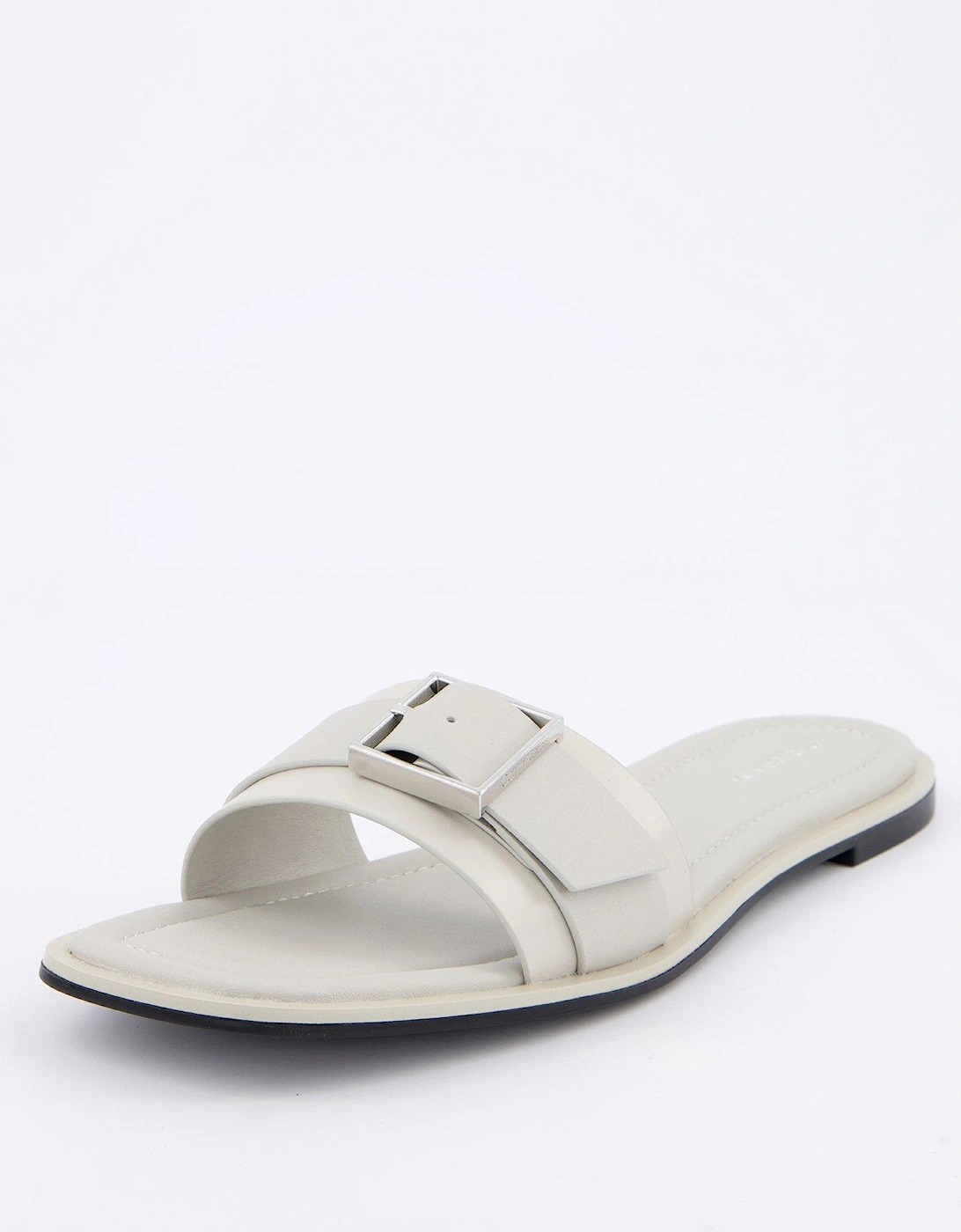 Flat Buckle Slide-white, 2 of 1