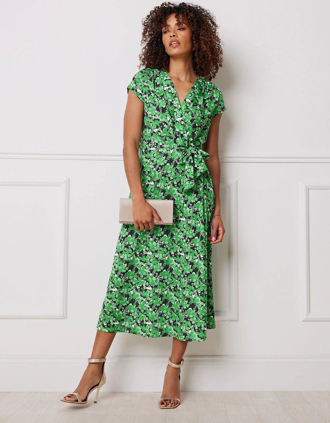Floral Side Twist Dress, 2 of 1