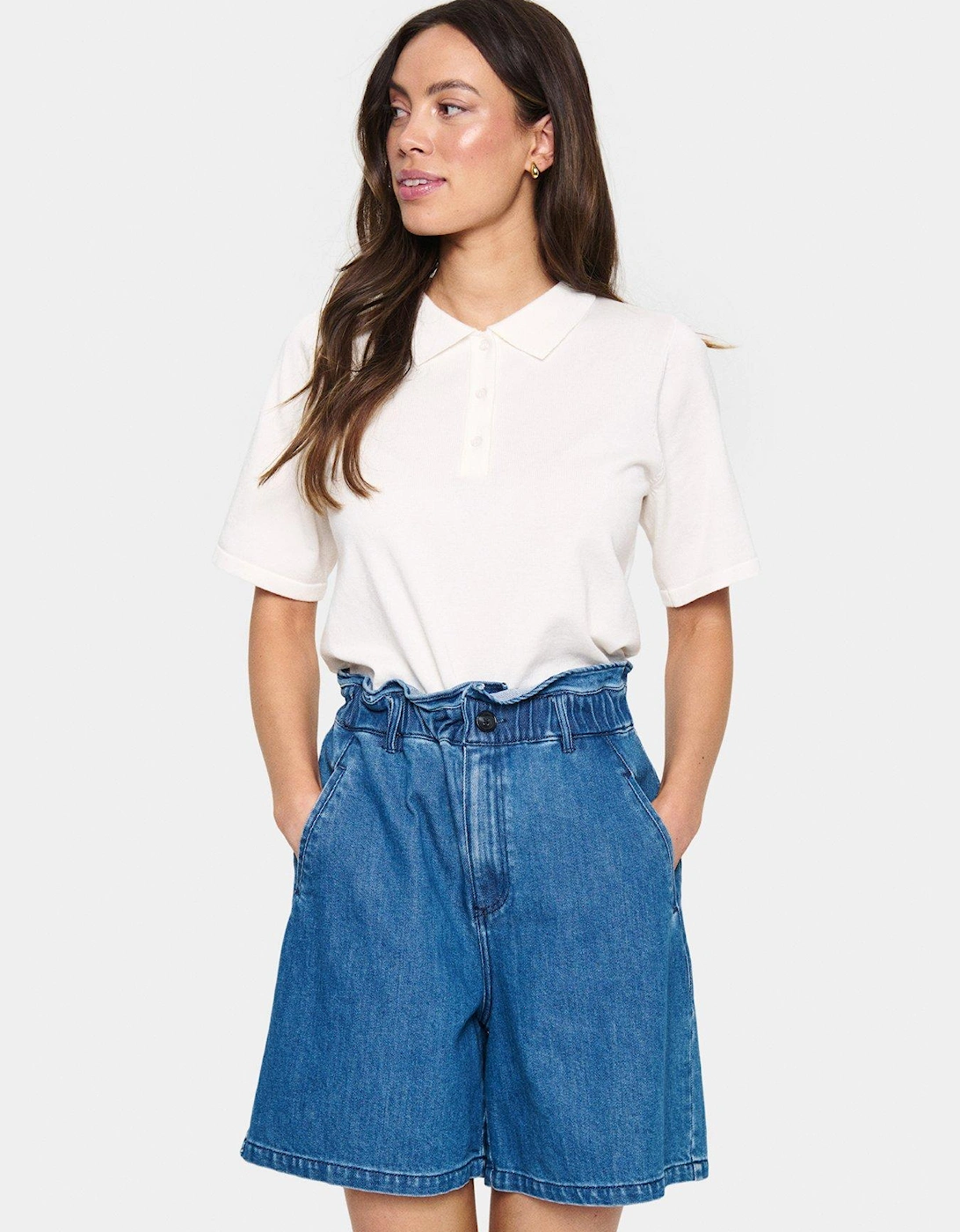Mila Polo Pullover - White, 2 of 1