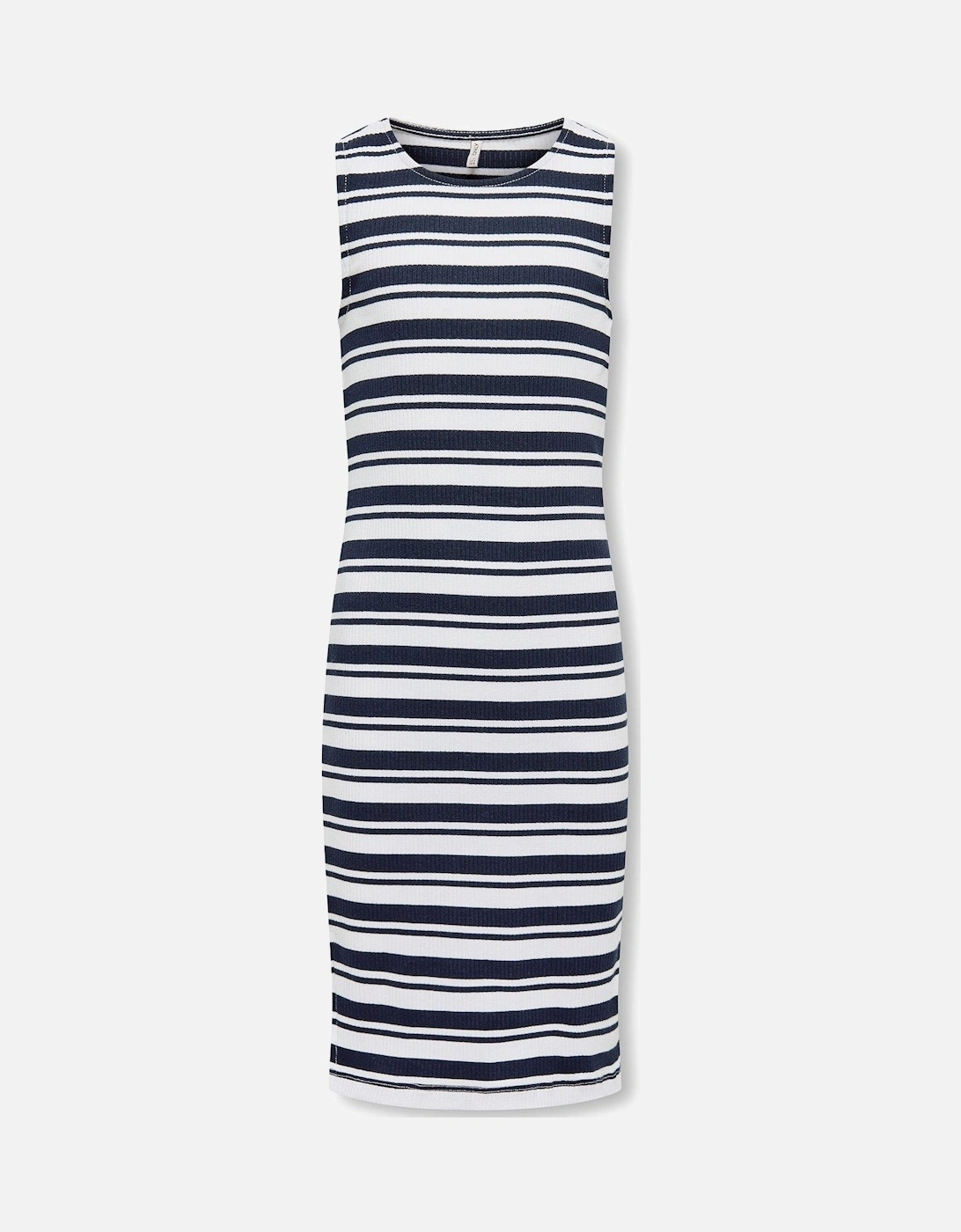 Girls Stripe Bodycon Midi Dress - Navy, 2 of 1
