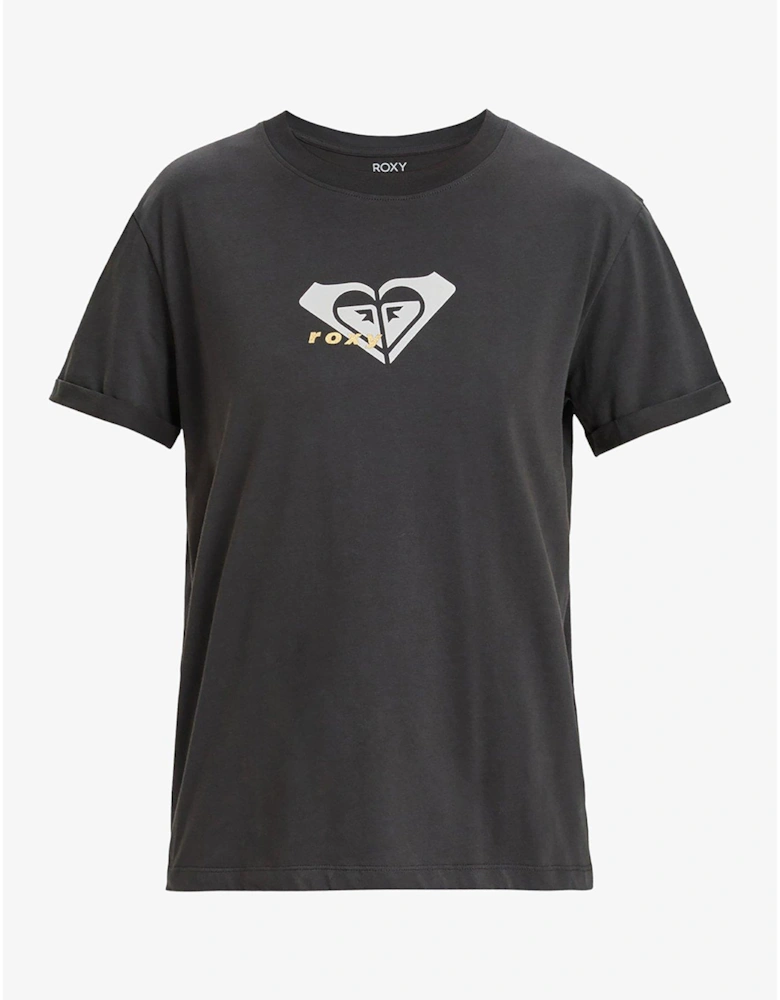 Womens Oceanregular Corpo Short Sleeve Top - Black