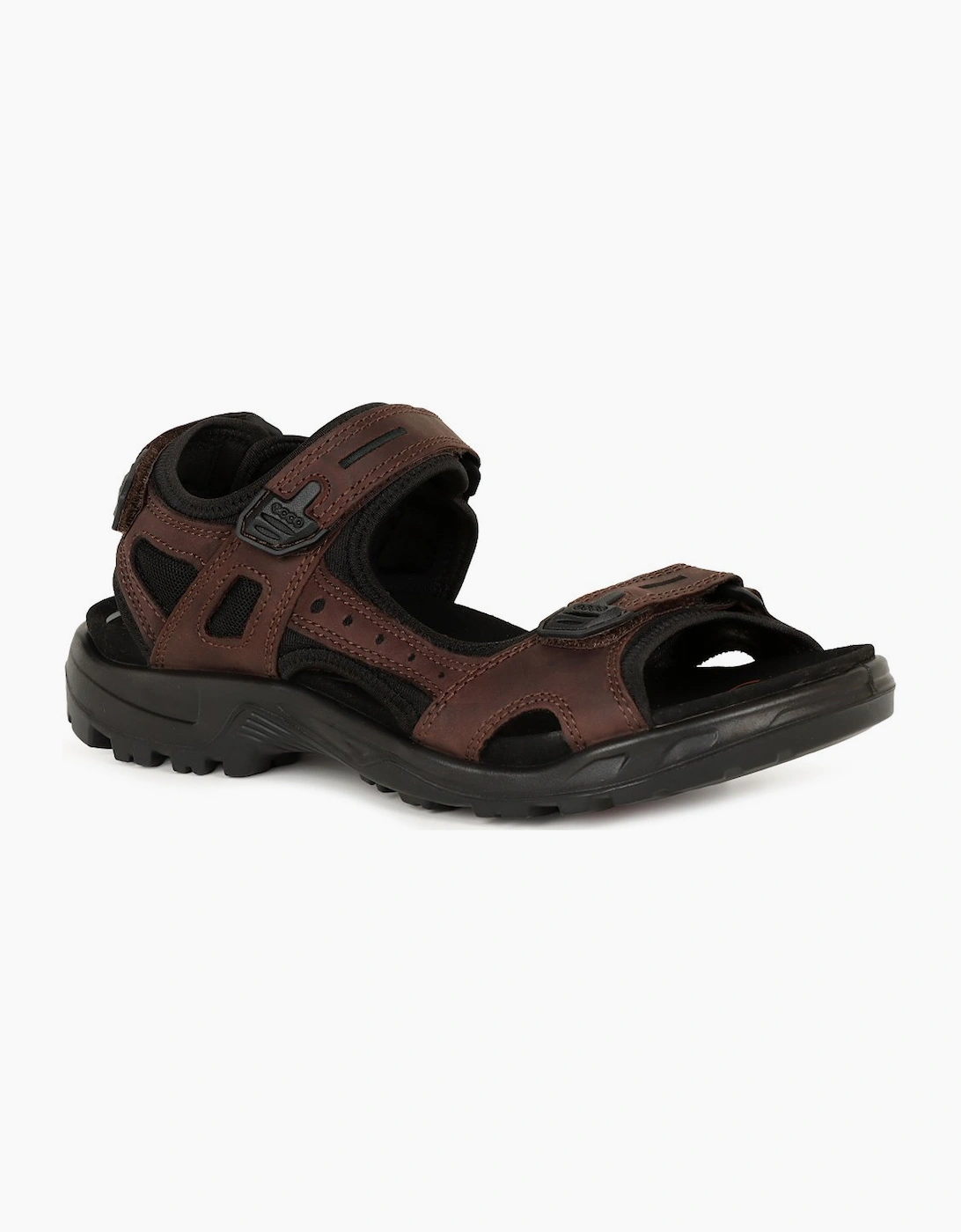 Ecco Men's Yucatan Mens Rip Tape Fastening Sandals - Brown - Size: 8
