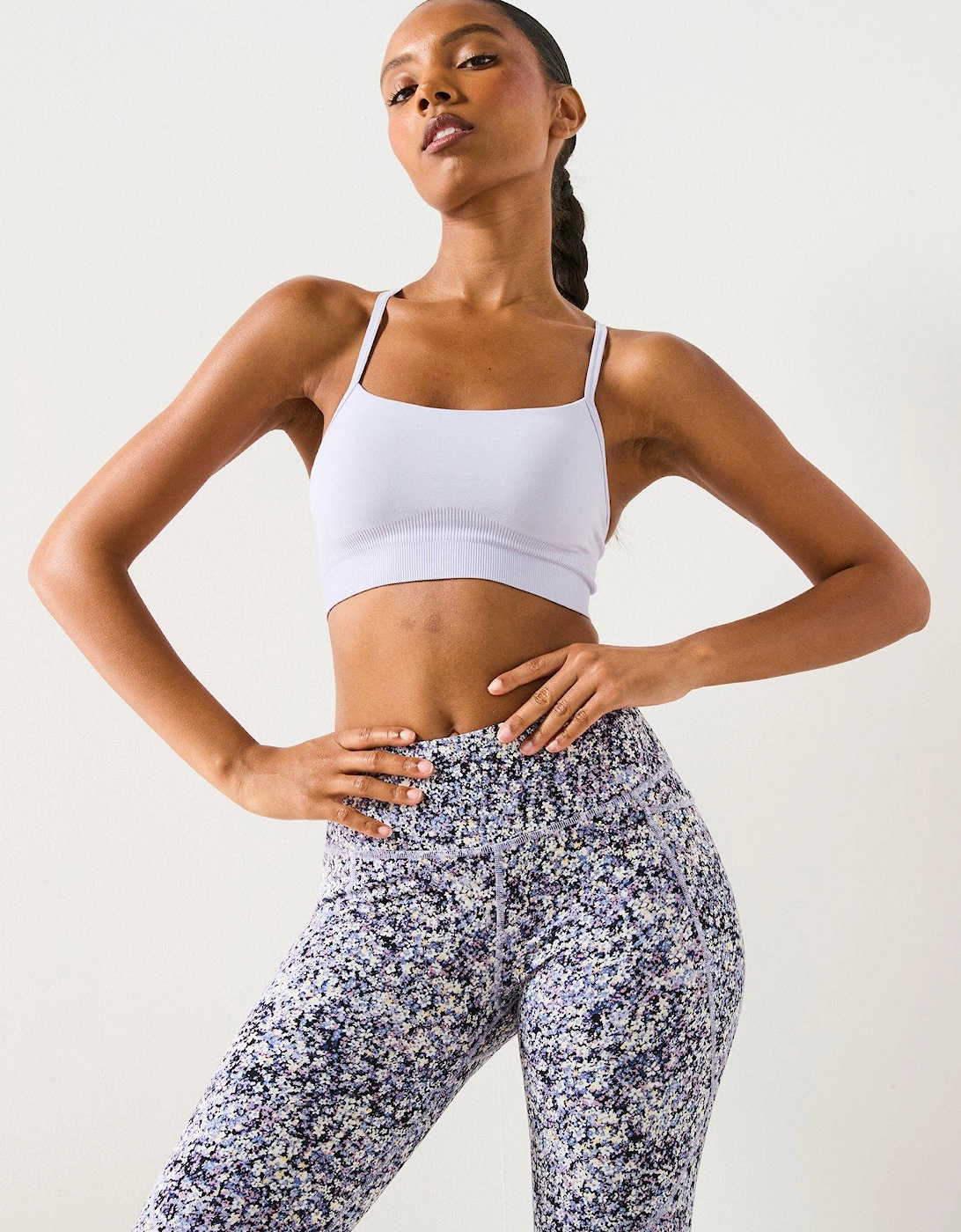 Womens Training Spirit Restored Seamless Yoga Bra - Purple, 2 of 1