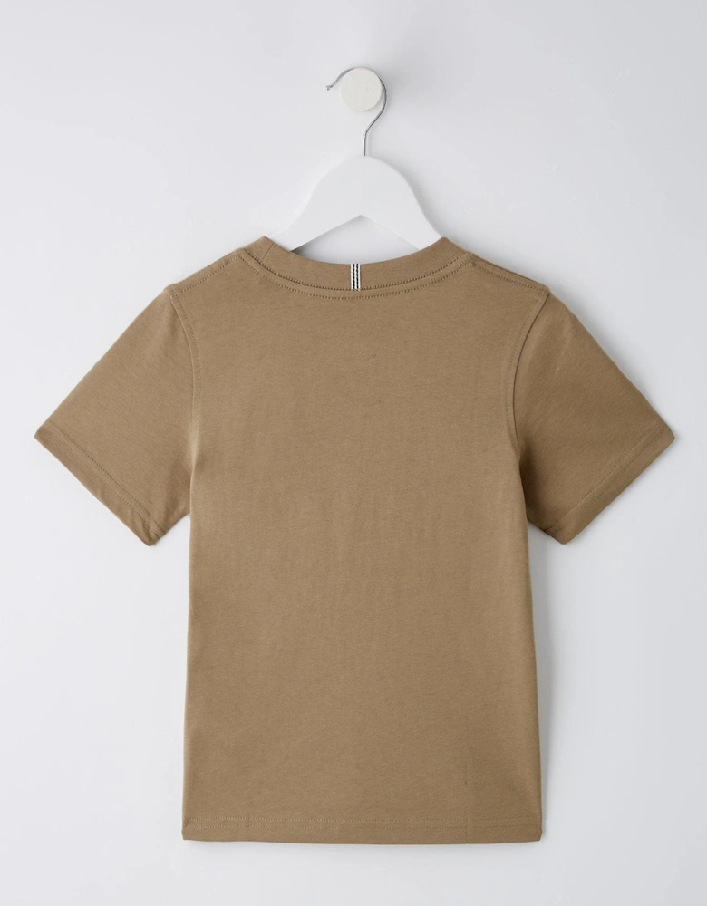 Younger Boys Frederiksberg Boxscript Short Sleeve T-Shirt - Silver Sage