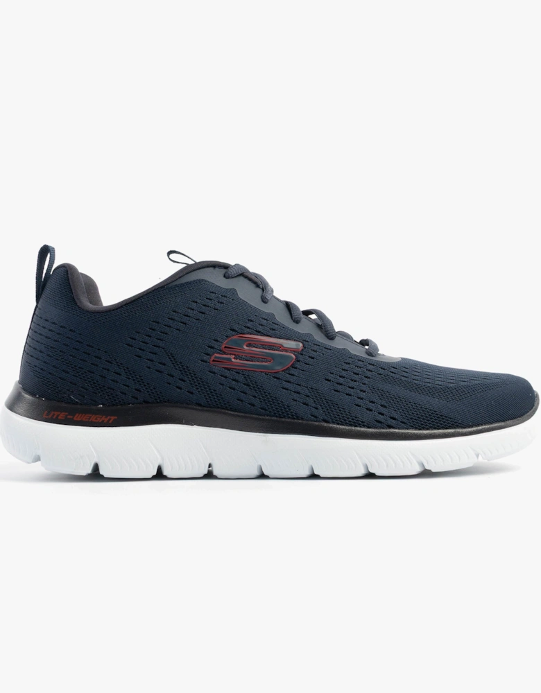 SUMMITS - TORRE Mens Trainers Navy/Red