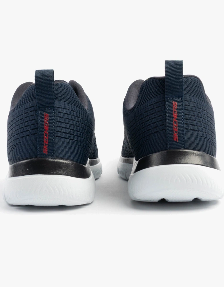 SUMMITS - TORRE Mens Trainers Navy/Red