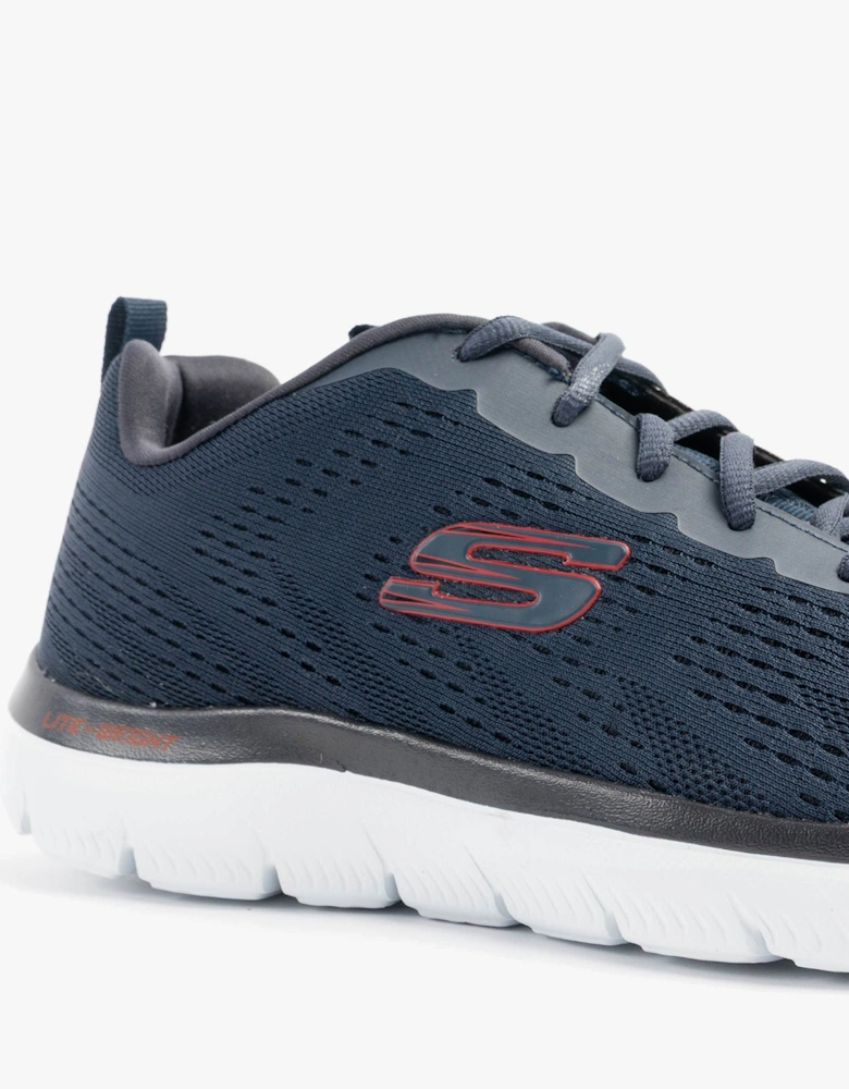 SUMMITS - TORRE Mens Trainers Navy/Red