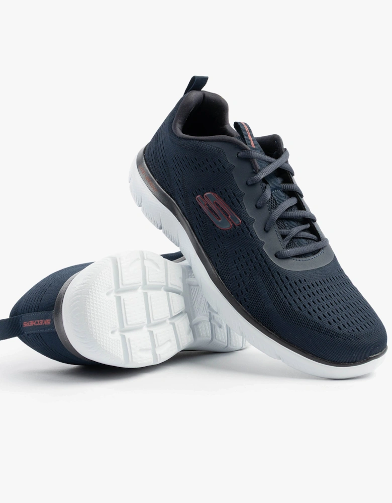 SUMMITS - TORRE Mens Trainers Navy/Red