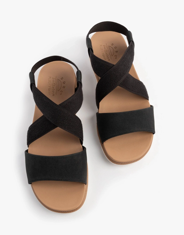 BOBS DESERT KISS LOW Womens Sandals Black