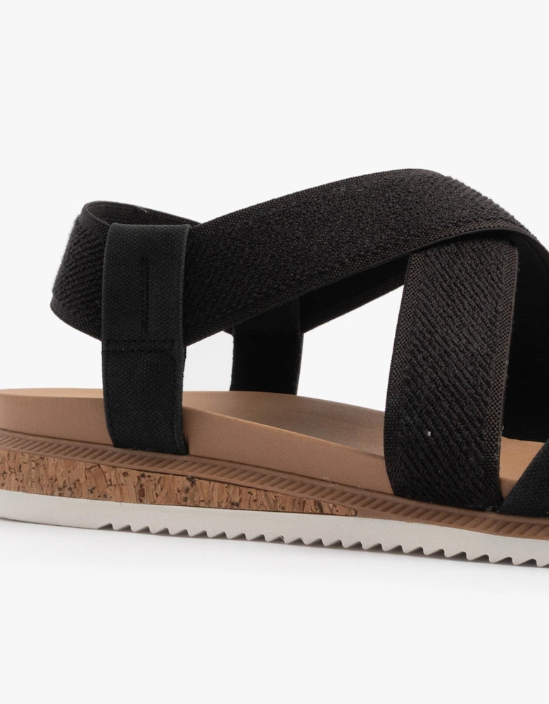 BOBS DESERT KISS LOW Womens Sandals Black