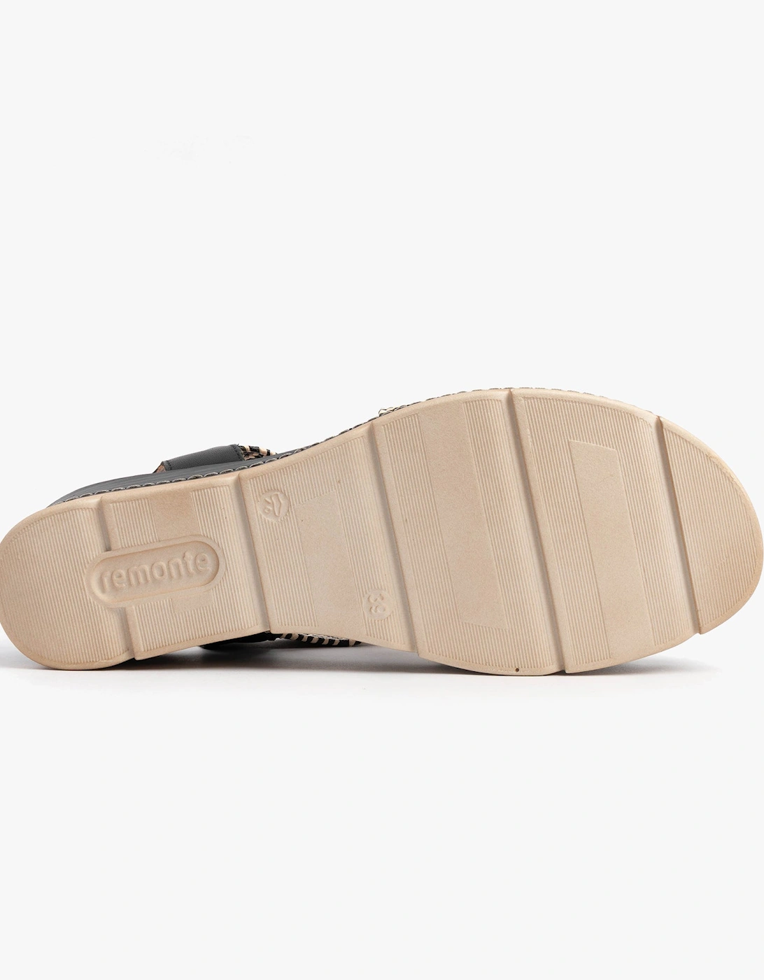 D2L54-03 Womens Sandals Black Combination