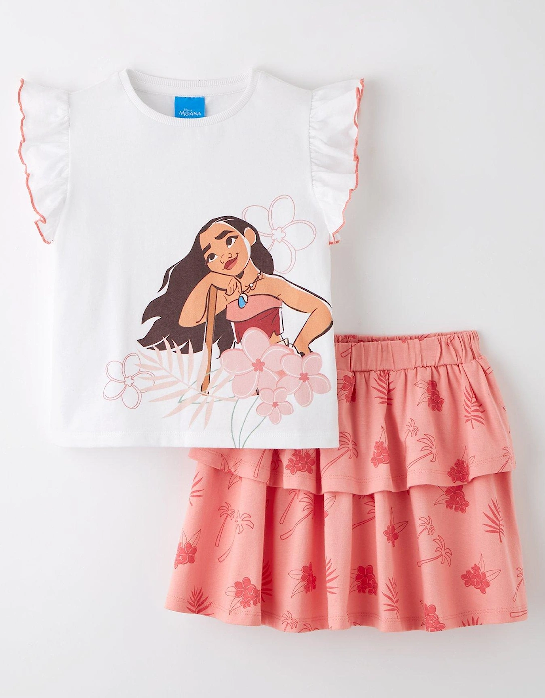 Moana T-Shirt And Skirt Set