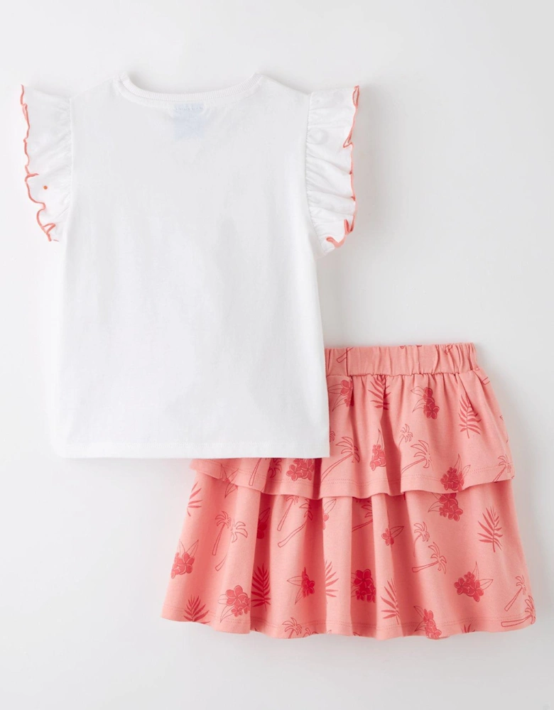 Moana T-Shirt And Skirt Set