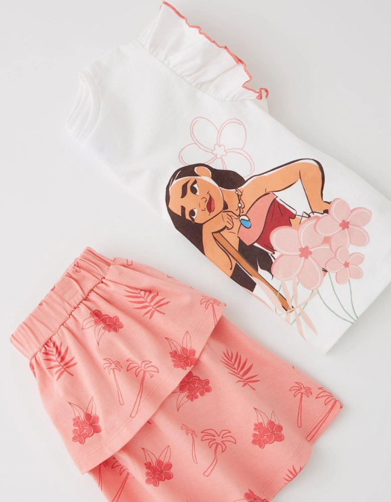 Moana T-Shirt And Skirt Set