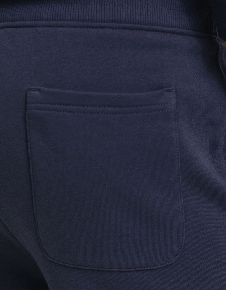 Shield Drawstring Sweat Shorts Cotton Regular Fit Summer Half Pants