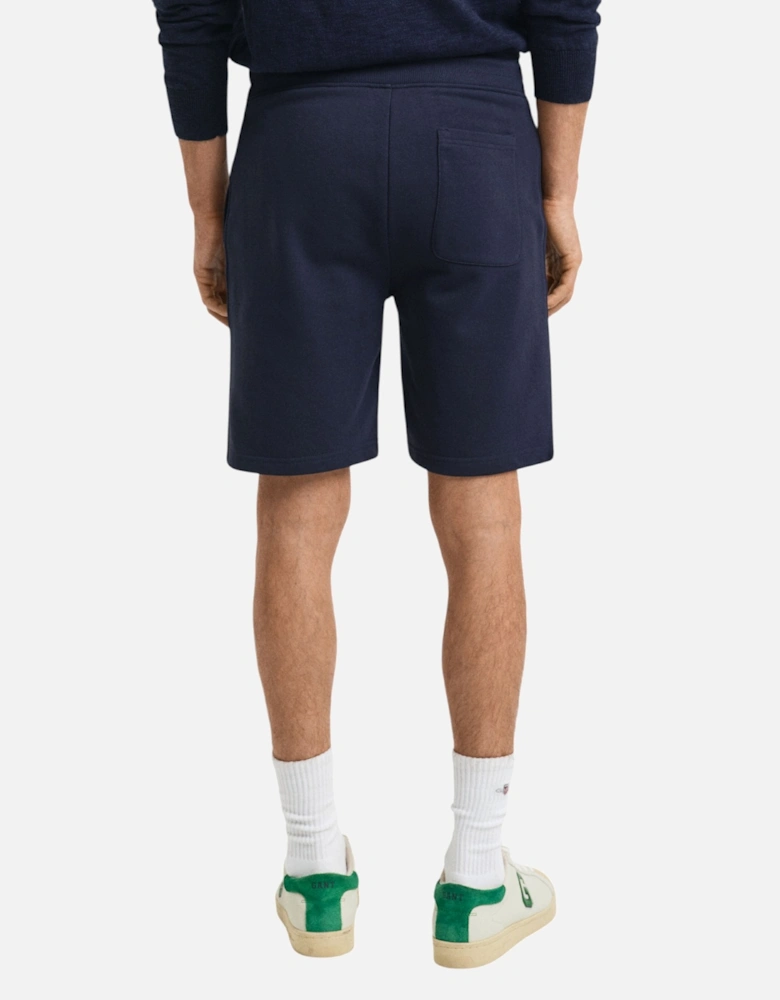 Shield Drawstring Sweat Shorts Cotton Regular Fit Summer Half Pants