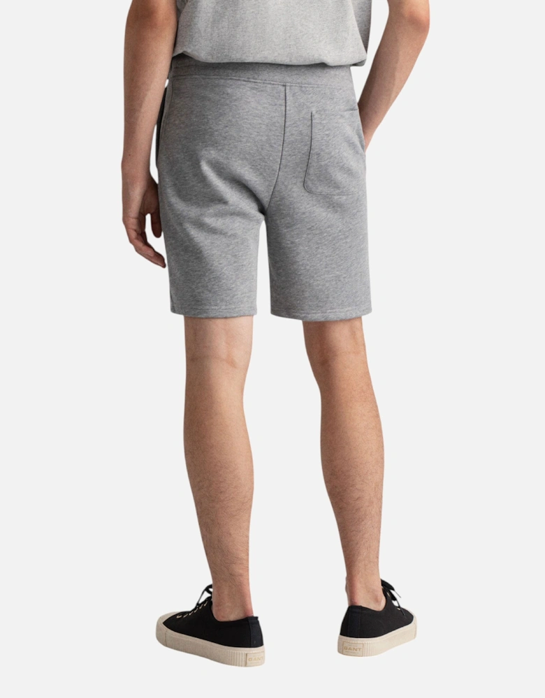 Shield Drawstring Sweat Shorts Cotton Regular Fit Summer Half Pants