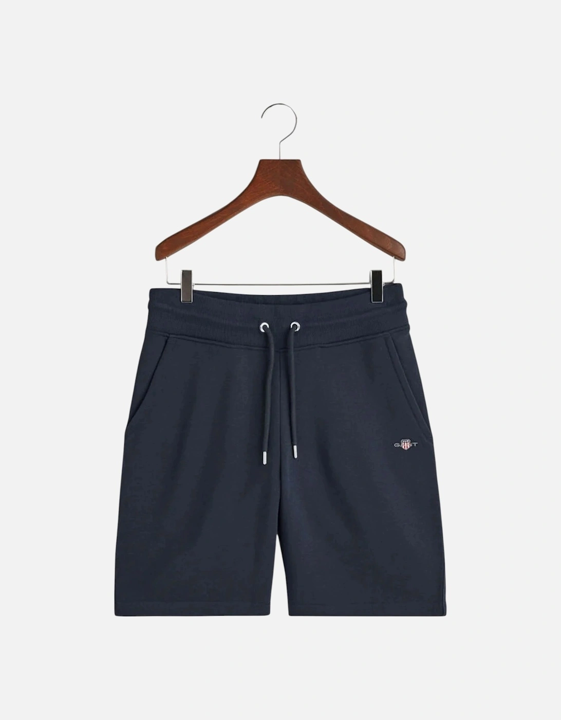 Shield Drawstring Sweat Shorts Cotton Regular Fit Summer Half Pants