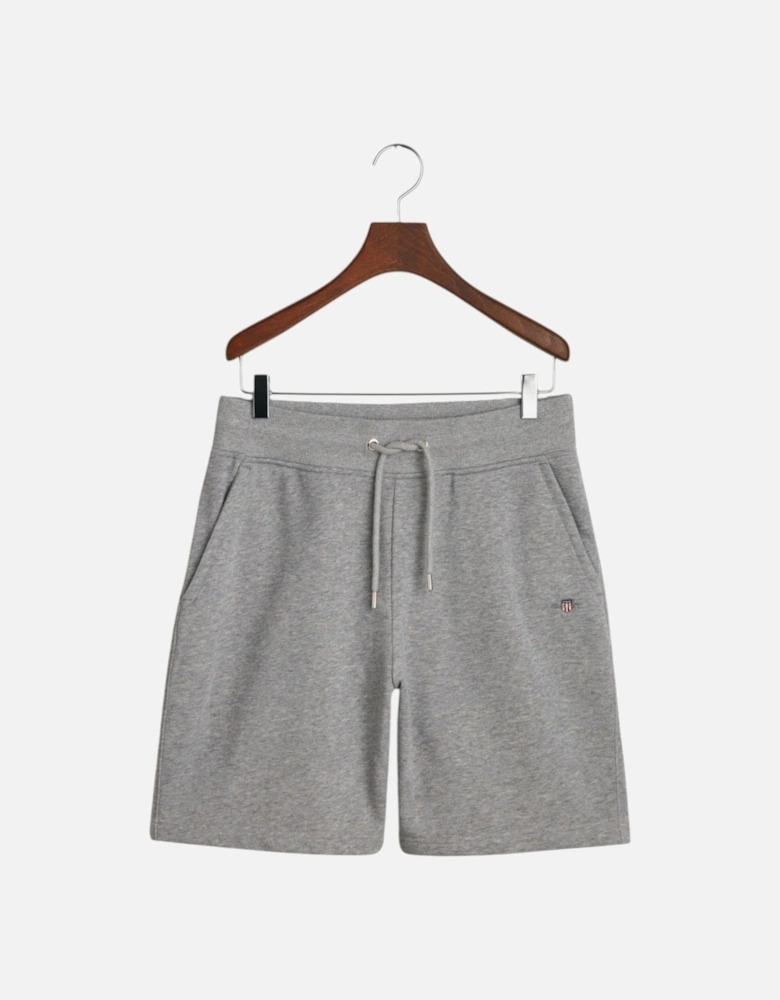 Shield Drawstring Sweat Shorts Cotton Regular Fit Summer Half Pants