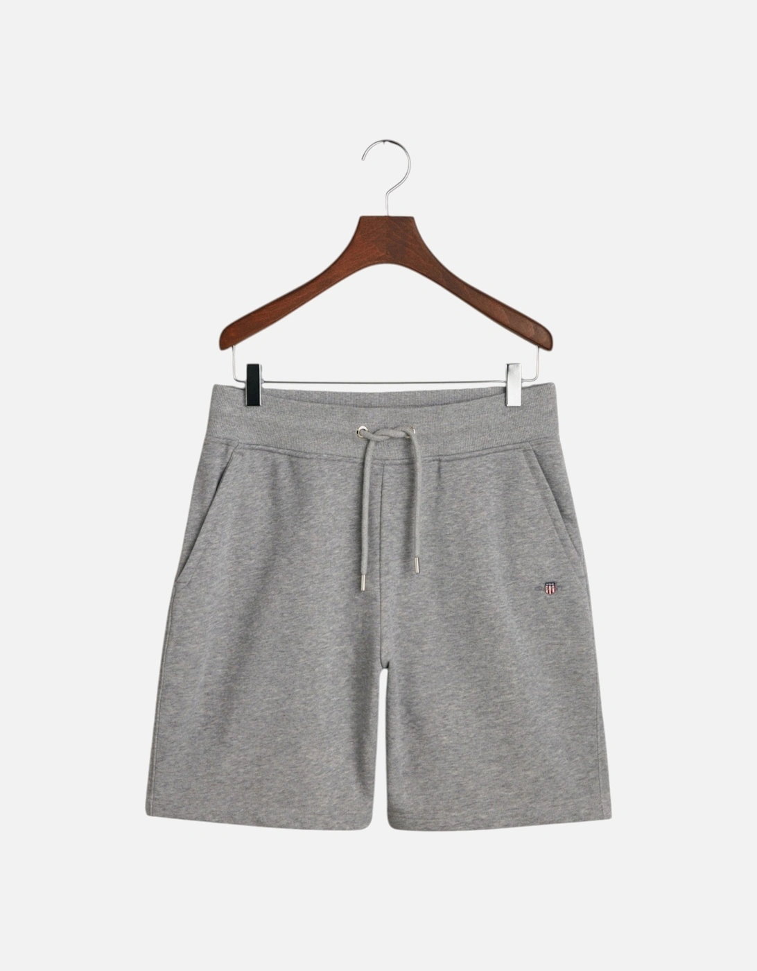 Shield Drawstring Sweat Shorts Cotton Regular Fit Summer Half Pants