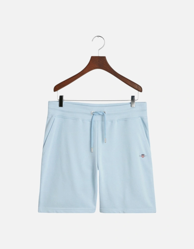 Shield Drawstring Sweat Shorts Cotton Regular Fit Summer Half Pants