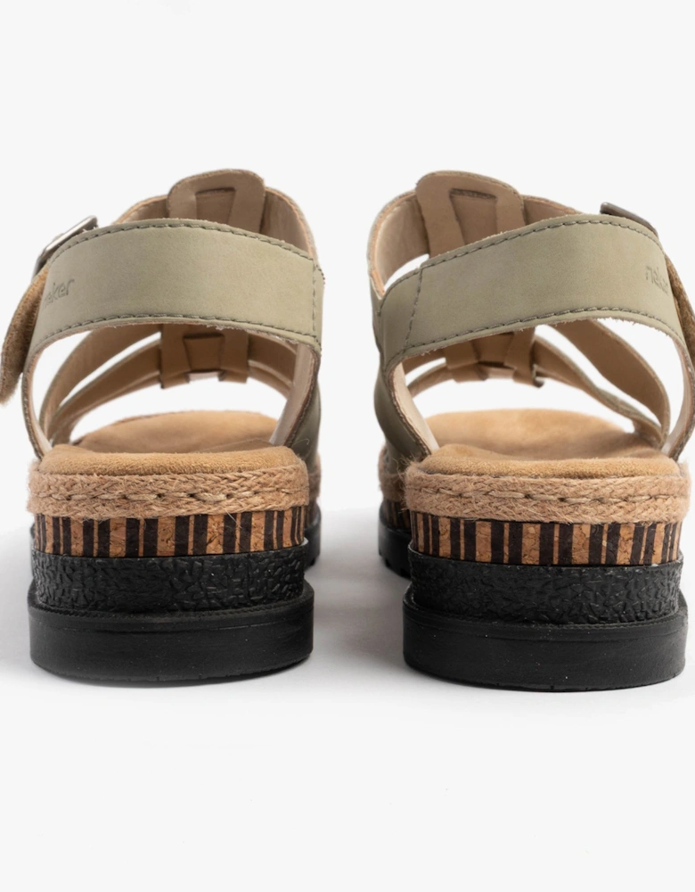 V7904-52 Womens Sandals Green