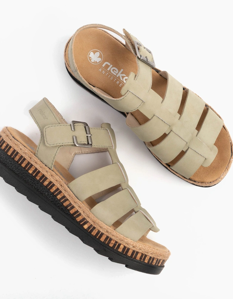 V7904-52 Womens Sandals Green