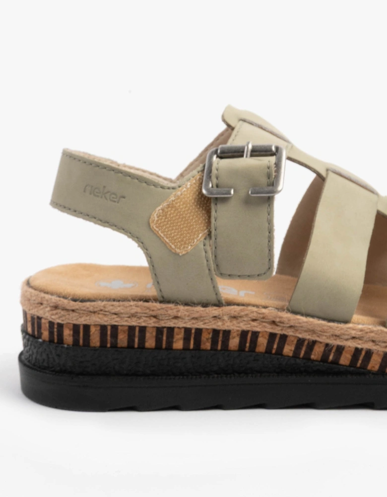 V7904-52 Womens Sandals Green