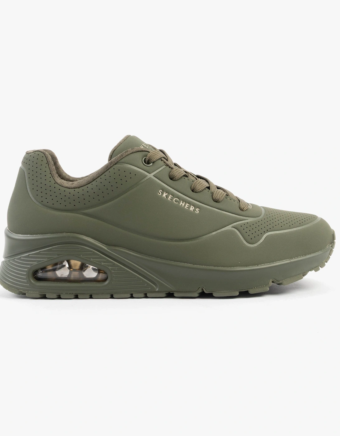 Skechers Women's Green 73690/Olv Uno - Stand On Air Trainers Olive - Size: 4